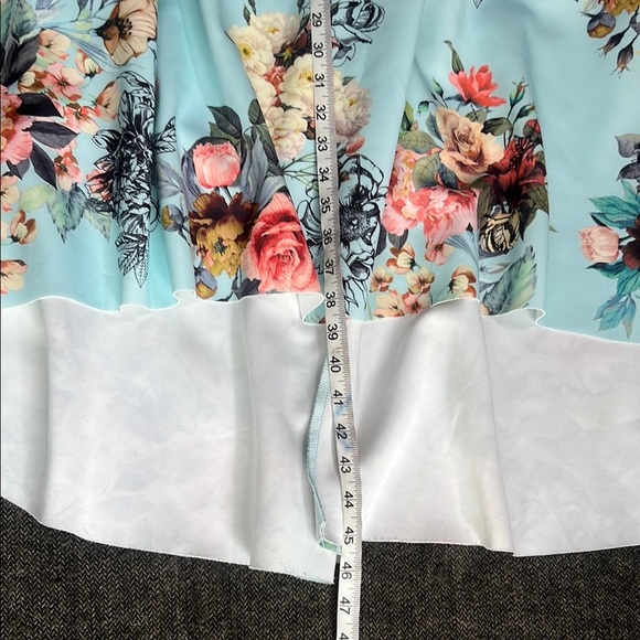 ASOS Stunning Blue Off-Shoulder Formal Dress with Stretch Plus sz 18 - Picture 9 of 16